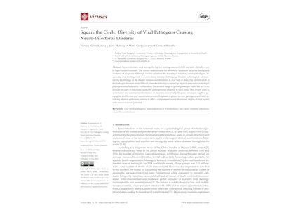   В журнале Viruses сотрудниками ФГБУ «ЦСП» ФМБА России (В.А. Нурмуканова, А.Д. Мацвай, М.А. Гордукова и Г.А. Шипулин) опубликована обзорная статья